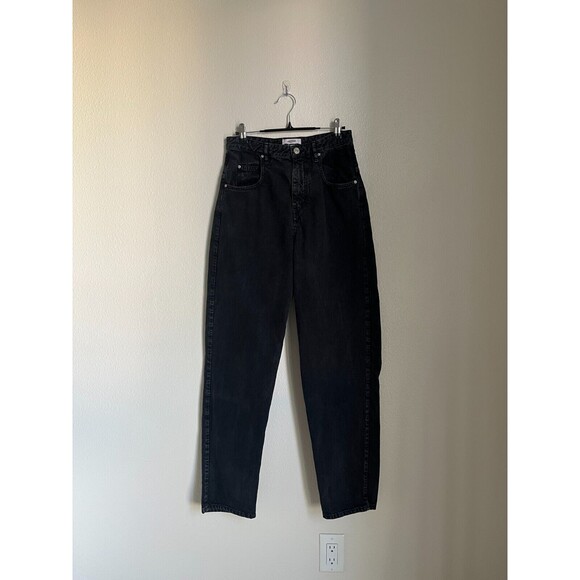 Isabel Marant Etoile Women's Denim Corfy Trousers in Washed Black Size 36/US 4 - Picture 1 of 6